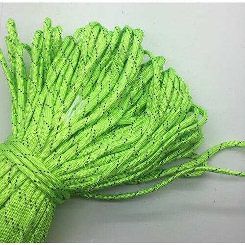 10yards/Lot Mix color Paracord Bracelets Rope 7 Strand Parachute Cord CAMPING HiKING Green