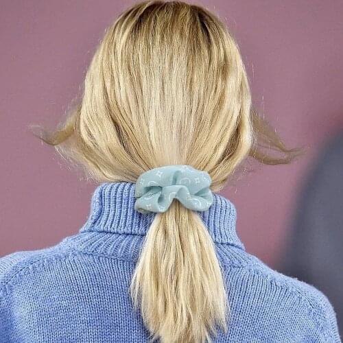 Fashion Sweet Print Hair Rope French Style Large Intestine Circle Headband for Women Elastic Hairband Girls Headwear Photo Props