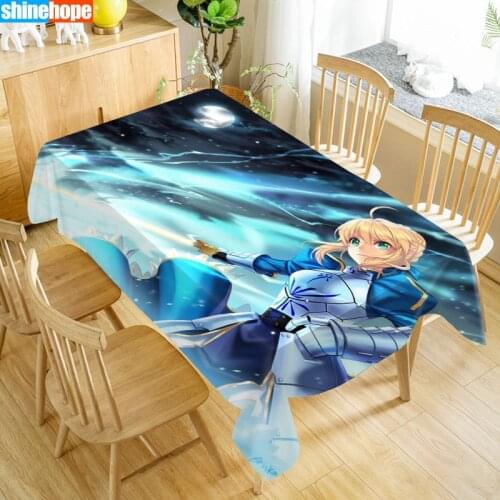Saber Table Cloth Oxford Print Waterproof Oilproof Home Rectangular Party Table Cover 100X140cm/140X250cm