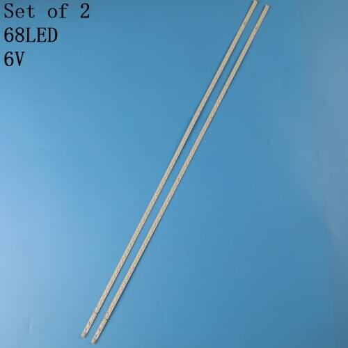 2pcs 676mm LED Backlight Lamp strip 68leds For Sony 60" TV LE60A5000 JE600D3LB4N B1824-0MA01 2012SSP60 60E610E KLV-60EX640