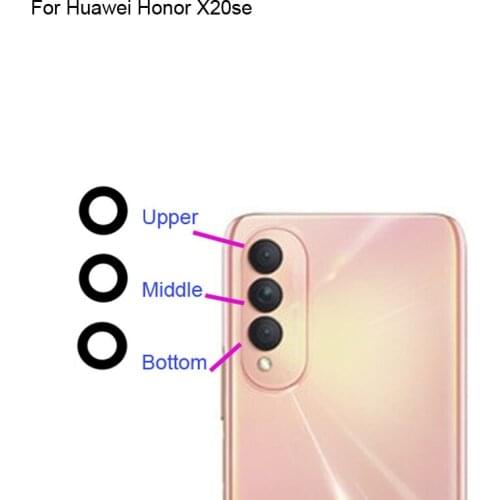 High quality For Huawei Honor X20se Back Rear Camera Glass Lens test good For Huawei Honor X 20se Replacement Parts HonorX20SE