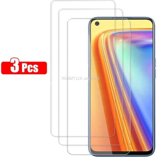 3 Pcs Tempered Glass On For OPPO Realme 8 Pro Screen Protector Realme 7 X7 6 6i C21 C3 C11 C15 X3 SuperZoom X2 V5 3 5 X50M Film