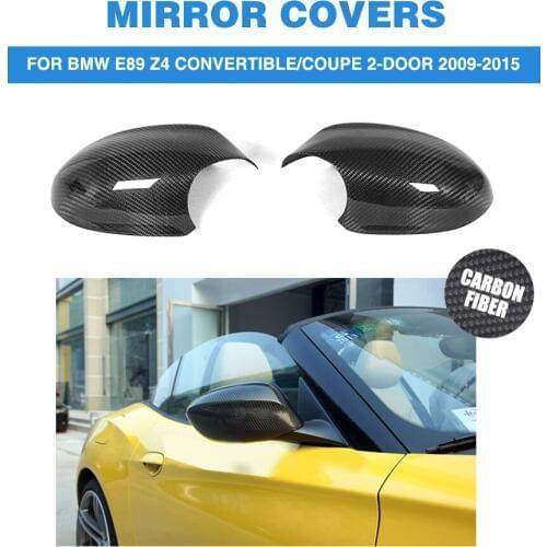 Carbon Fiber Rearview Mirrors Caps Covers for BMW E89 Z4 Convertible / Coupe 2-Door 2009-2015 2PCS/Set