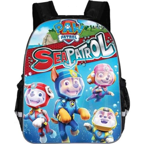 12 inch Kids Backpacks Cute Cartoon Paw Patrol Printed School Bags for Kindergarten Girls Boys Children School Bag