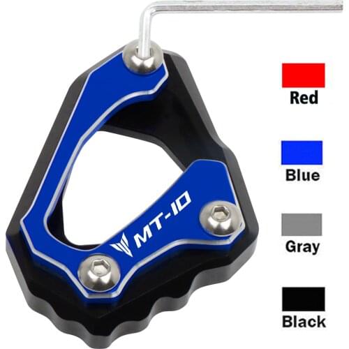 For Yamaha MT-10 MT 10 MT10 FZ-10 FZ10 R1M R1 M 2016-2021 Motorcycle Side Stand Pad Kickstand Enlarger Support Extension Plate