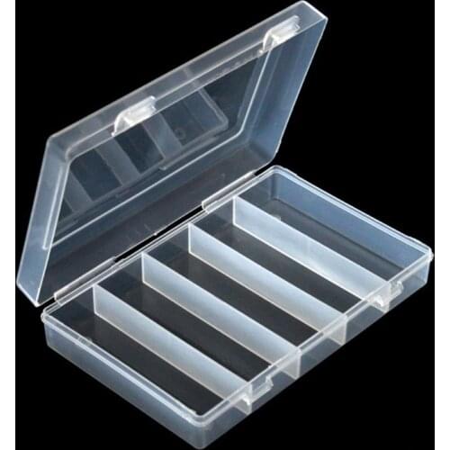 K5DC Rectangular Clear Plastic Storage Box Collection Case Protector for 100pcs 27mm/30mm Coin Capsules Holder or 5pcs 27mm Coin