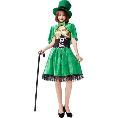 Halloween Carnival St. Patrick Western European Irish National Holiday Celebration Costume Green Fairy Dwarf