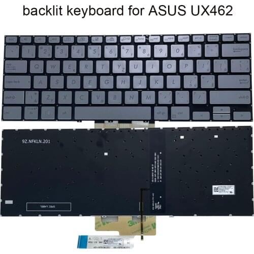 Backlit computers notebook keyboard Czech Slovakia Bilingual for ASUS Zenbook Flip UX462 UX462DA UX462FA replacement keyboards