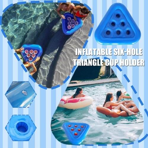 Summer Party Bucket Swimming Pool Bath Toys Cup Holder Inflatable Pool Float Beer Drinking Cooler Swimming Beverage Bar Coasters