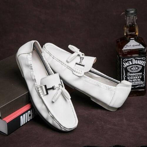 Loafers Shoes for Men Slip on Anti-Slip Flats Men Shoes Luxury Brand Moccasins Casual Sneakers Man Breathable Gentleman Loafers