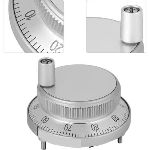New 1pc CNC Manual Pulse Generator CNC Pulse Encoder 5V 60MM Hand Wheel Pulse Encoders Mill Router Manual Control For CNC System