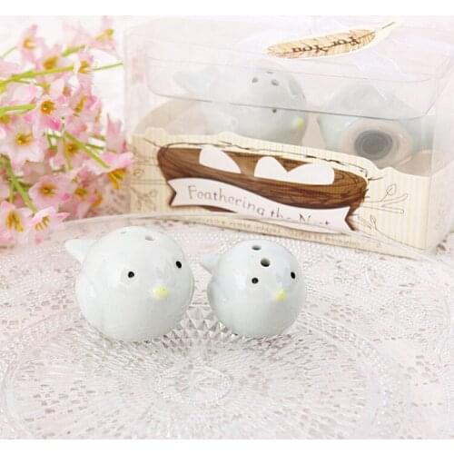 200 PCS=100 set 2015 new cute novelty Salt and Pepper Shakers Wedding Party Favor gift kitchen accessories jar