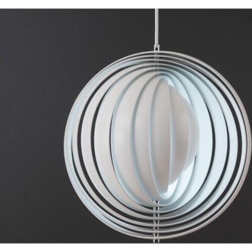 Postmodern minimalist rotating the moon droplight a buffet restaurant light sitting room bedroom LED round droplight