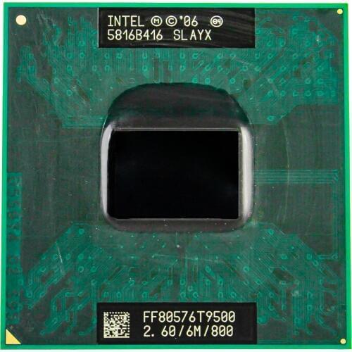 CPU laptop Core 2 Duo T9500 CPU 6M Cache/2.6GHz/800/Dual-Core Socket 478 PGA Laptop processor forGM45 PM45
