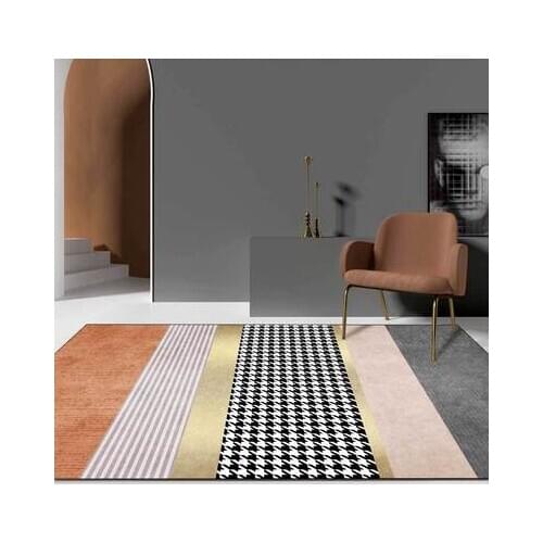 PAYSOTA Modern Geometric Carpet Art Creative Rectangular Living Room Bedroom Furniture Non-Slip Mat