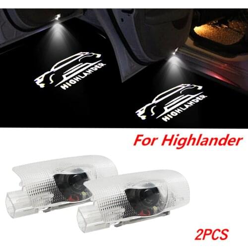 2pcs led door light Toyota Logo Laser Projector Light For Toyota HighLander 2011-2019 Ghost Shadow Light Accessories