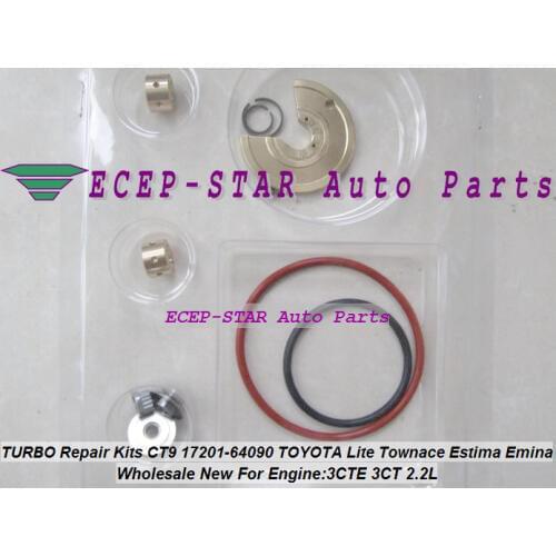 Turbo Repair Kits rebuild CT9 17201-64070 17201-64071 Turbine For TOYOTA Camry Lite Ace TownAce Vista Emina Lucida 3CT 3C-T 2.2L