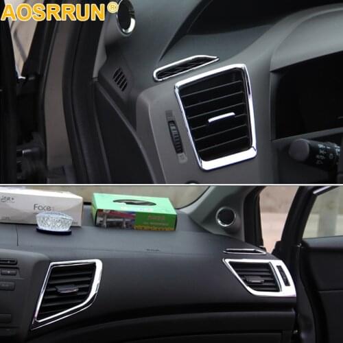 Air-conditioning outlet decoration High-pitched sound cover auto parts Car Accessories for Honda civic 9gen 2013 2014