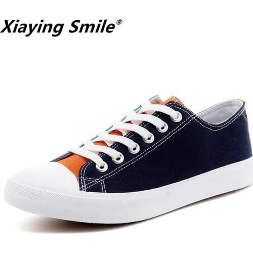Spring autumn canvas shoes men casual flat shoe 2019 lace-up breathable footwear comfortable ligth leisure shoes male disigners