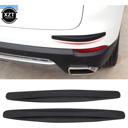 Car Styling 2Pcs Front Rear Bumper Protector Guard Corner Anti-collision Trim bar Auto Protection Strips Black Gray