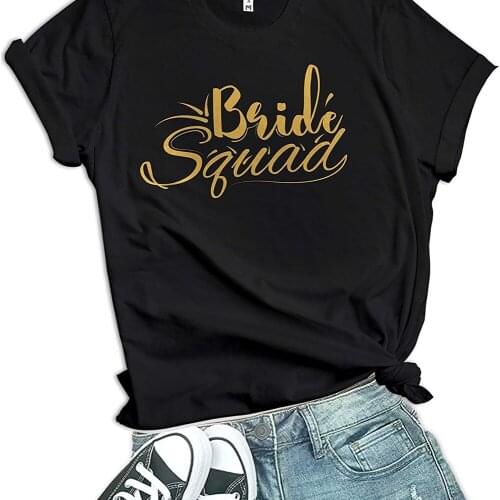 Bride Squad Shirts - Just Married & Engagement Gifts for Her TX5154