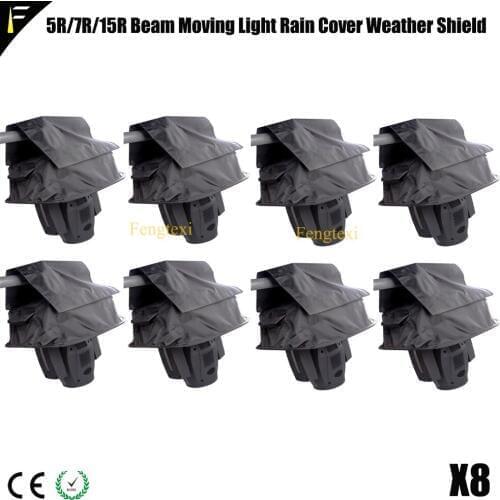 8pc Stage Beam Light 7R/R7 Rain Cover Sharpy Spot Light 5R Rain Protection Hood Outdoor Performance Mobile Beam Light Cover Hood