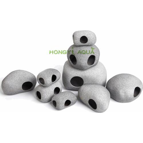 Fish tank landscaping Clay pot Shrimp Cixi Dodging tank Breeding fish nest Shaped rock Aquarium supplies