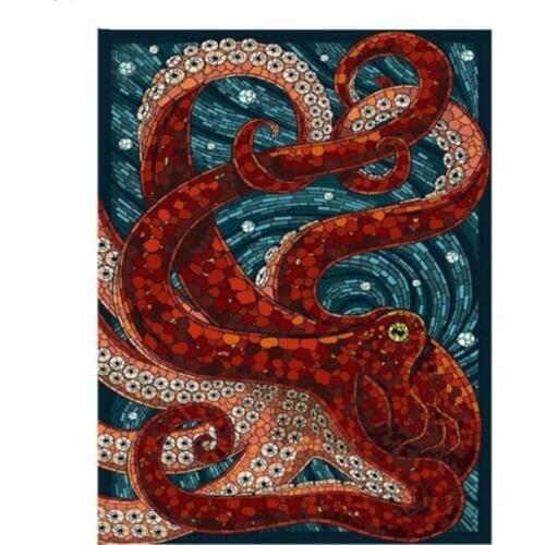 5d diy diamond Embroidery Octopus Animals,diamond painting cross stitch,embroidery for children puzzle diamond mosaic Z649