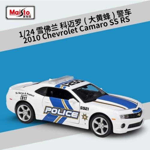 Maisto 1:24 Chevrolet Camaro Hornet Police Car Simulation Alloy Car Model collection gift toy