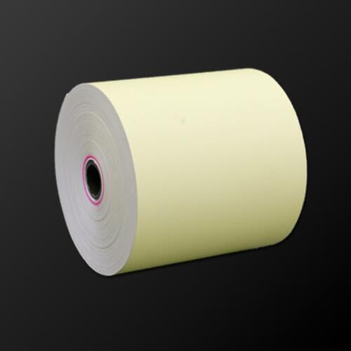 Colorful 80mm*80mm(12 rolls/box) Thermal receipt paper with optional yellow or pink color cash register use for supermarket