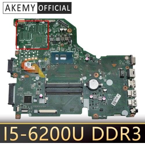 DA0ZRWMB6G0 NBG3711002 NB.G3711.002 For Acer Aspire E5-574G F5-572 V3-575G Laptop motherboard,with SR2EY I5-6200U DDR3 Mainboard