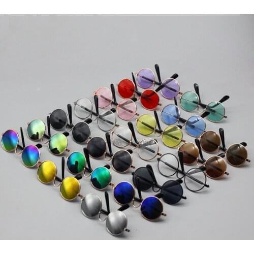 DHL 200pcs Doll Cool Glasses Pet Sunglasses For BJD Blyth American Grils Toy Photo Props Oct20-A Dolls Accessories