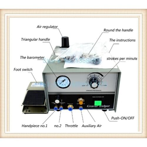 Diy Crafts Graver Double Ended Jewelry Engraving Equipment grave wax machine with handpiece Jewelry Engraving machine