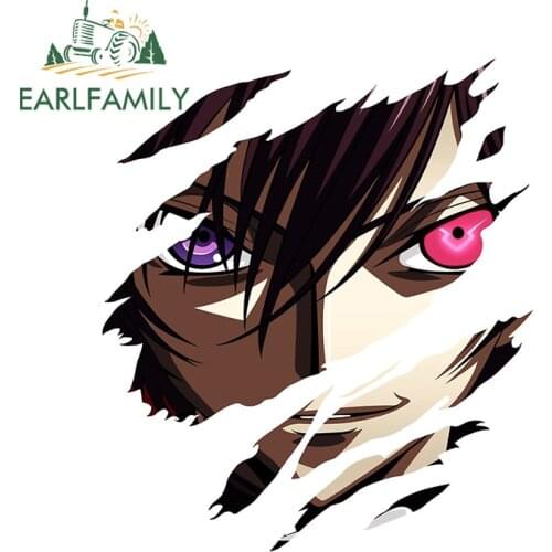 EARLFAMILY 13cm x 11.4cm For Code Geass Anime Car Stickers RV Decal Camper Waterproof Creative Graffiti Sticker Scratch-Proof