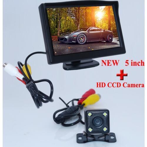 Hot selling , Waterproof Night Vision Car Rear View Camera With 5 inch TFT Color LCD For Car Mirror Monitor Promotion
