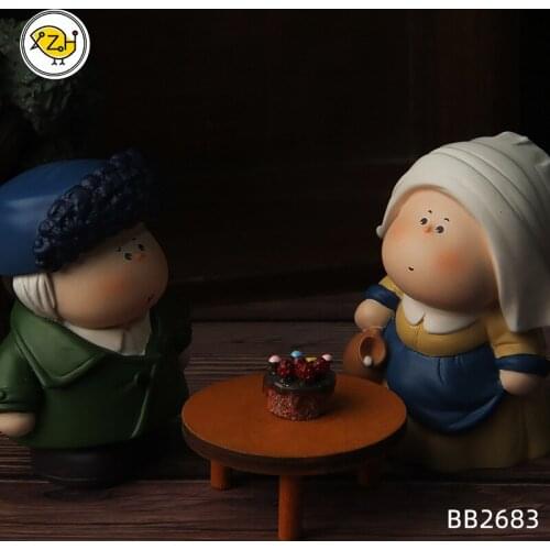 Half Moon Artist Serise Blind Box Ornaments Action Figures Home Decoration Model Toy