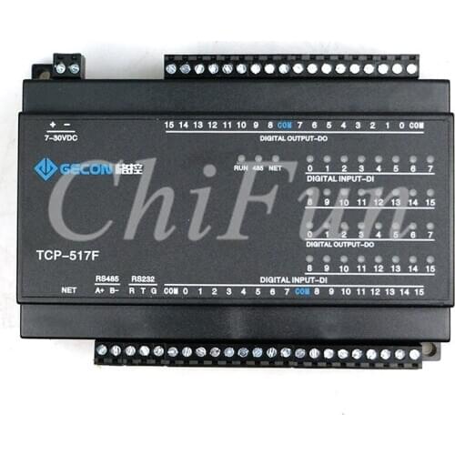 Upgrade 16DO transistor output switch isolation 16DI digital input Ethernet MODBUS communication with Indicator display