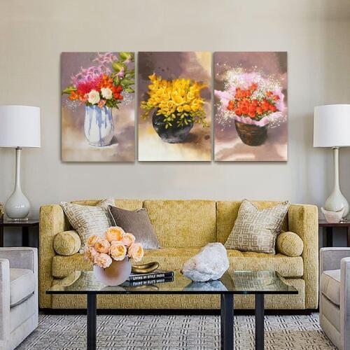 Paint by number art painting by numbers Hand-painted gouache style gouache vase home corridor decorative painting