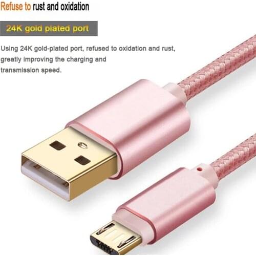 JUPAZIP Micro USB Cable Fast Charging For Samsung Huawei HTC Nokia Android Mobile Phones Quick Charger USB Cable Data Sync Wire
