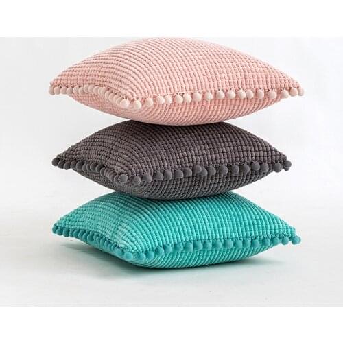 Soft Velvet Throws Pillowcases Decoration Cushions Covers Square With Tassel For Sofa Bed Car Home Wedding Throw Pillow45*45cm