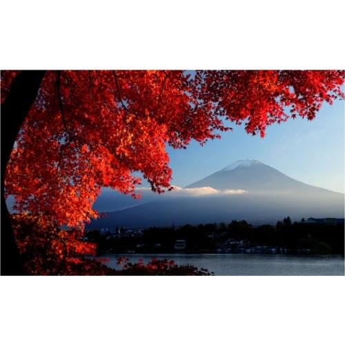 Colorful print Wall Tapestry Mount Fuji, Japan M111
