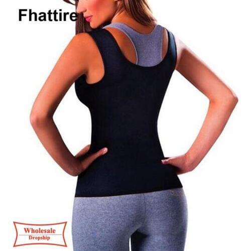New Women Tummy Fat Burner Sweat Body Shaper Tank Top Weight Loss Workout Shapewear Neoprene Sauna Waist Trimmer Cincher Corset
