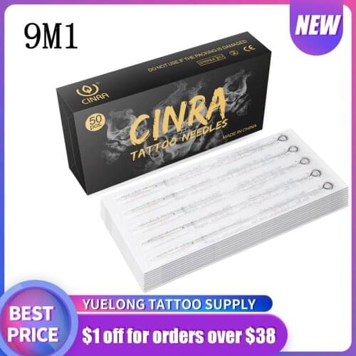 CINAR Disposable Tattoo Needles 9M1 For Tattoo Machines Gun Round Liner magnum For Tattoo Machine Tattoo Kit Tattoo Supplies