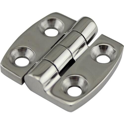 2Pcs Marine stainless steel Door Butt Hinge High Mirror Polished Silver Cabinet Drawer Box Hinge for marine boating accessories