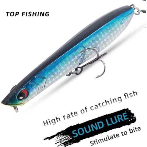 PR-LABS Sinking Pencil Fishing Lure 18.3g 90mm Long Casting Metal Artificial Hardbait With OGIN Hook For Bass Pike Perch Fishing