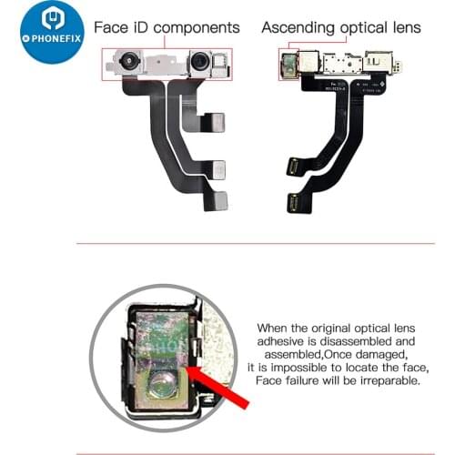 I2c Dot Matrix Face ID Repair Optical Lens for iphone X-12pro Max Original Rubber Replacement Special Gasket Face Aprons Gasket