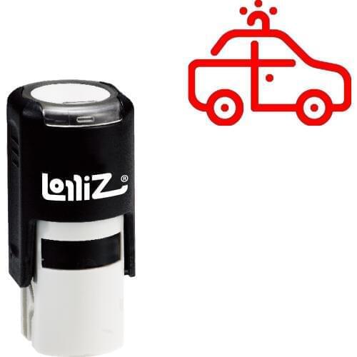 LolliZ Car Self-Inking Rubber Stamp - Modern Symbol Series