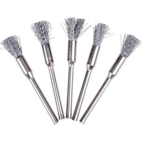 5mm Steel Wire Brushes Rotary Tools Polishing Tools Accessories For Mini Drill 1pcs