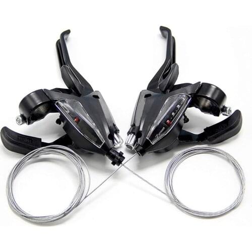 2 Bike Gear Shifters Set MTB Bicycle Gear Shifter/brake Lever Transmission 3x7 21 Speed Mountain Bike Variable Speed