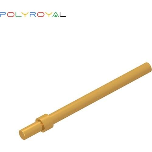 Building Blocks Technicalalal MOC 1x6 round bar with cut-off 10PCS Compatible Assembles Particles Moc Parts 63965